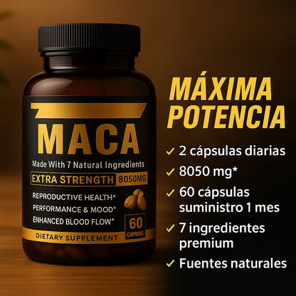 TestoMaca Negra 8050 mg (60 cáps)