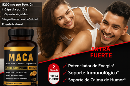 TestoMaca Negra 8050 mg (60 cáps)